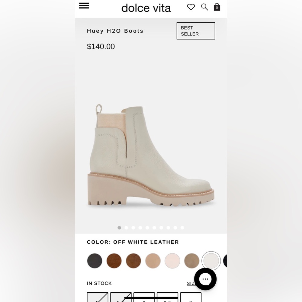 Dolce Vita Huey white🤍 H20 Boots size 8.5
